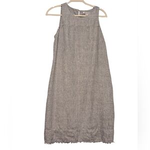 Tommy Bahama Black and White Striped Sleeveless Dress